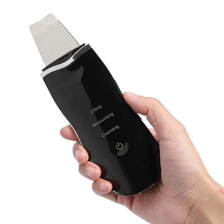 Electric Ultrasonic Skin Scrubber Vibration Face Spatula Peeling Blackhead Remover Facial Lifting Cleansing Ultrasonic Skin Care