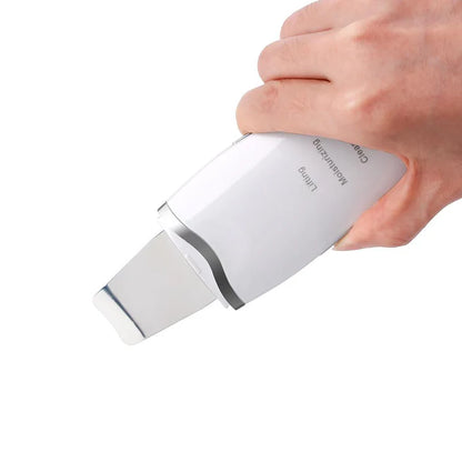 Electric Ultrasonic Skin Scrubber Vibration Face Spatula Peeling Blackhead Remover Facial Lifting Cleansing Ultrasonic Skin Care